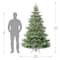 7.5ft. Pre-Lit Barrington Fir Artificial Christmas Tree, Quick Set® LumaDazzle® Colour Changing Twinkle LED Lights